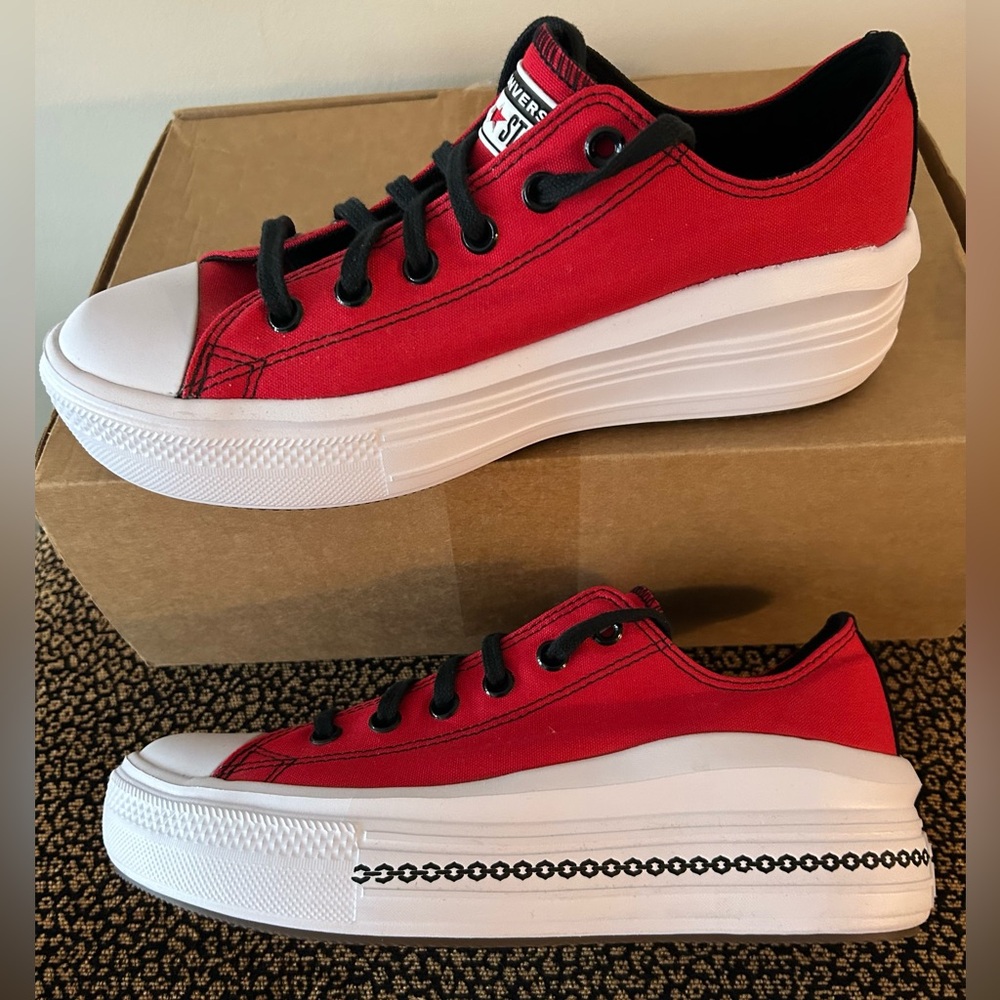 Custom Converse AS Red & Black Move Women’s 10